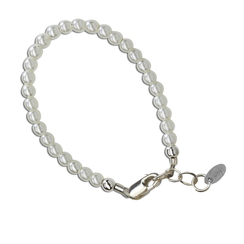 Serenity 2 - Sterling Silver Pearl Baby Bracelet