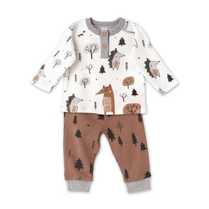 Forest Critters Henley Tee & Pants